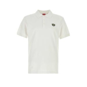 Kenzo Men White Piquet Polo Shirt